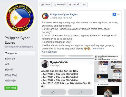 Hacker Philippines tấn công web Việt Nam, trả đũa việc bị mất Facebook