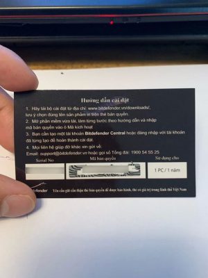 Hướng dẫn kích hoạt bitdefender