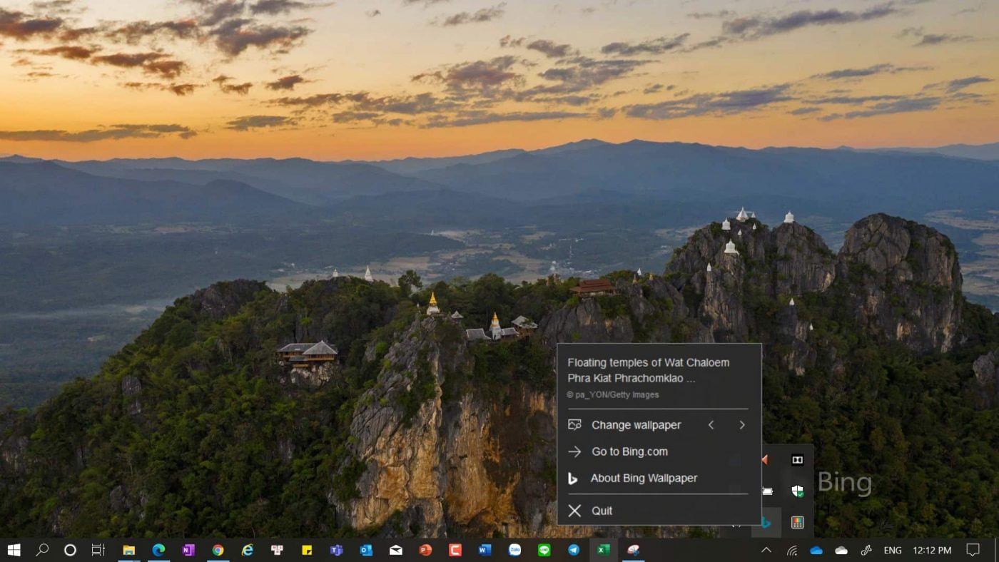 Thay đổi hình nền mỗi ngày với Bing Wallpaper