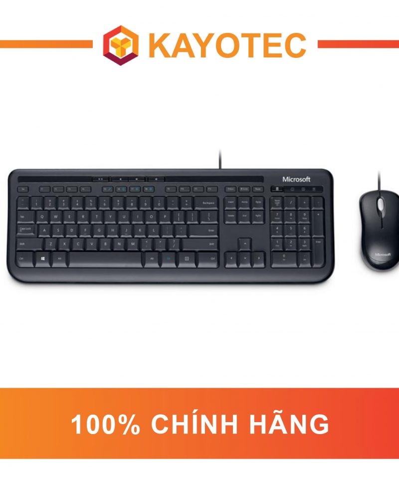 Bộ Bàn Phím Chuột Microsoft Wired Desktop 600 Có Dây