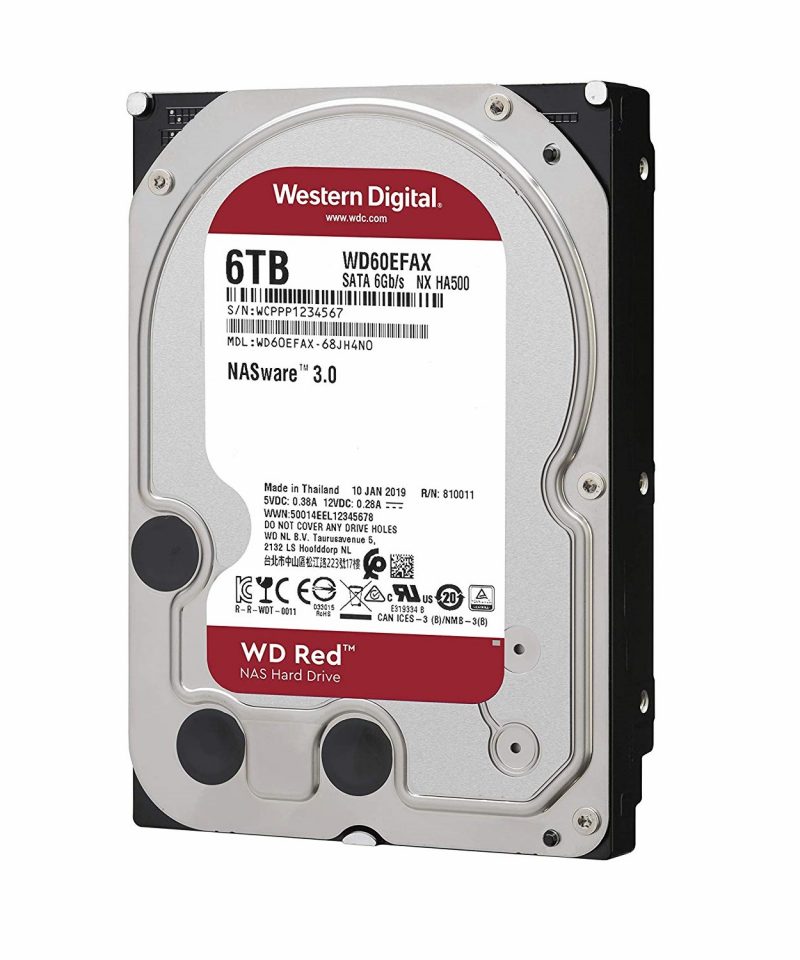 ổ cứng HDD NAS WD Red 6TB Sata3 5400rpm (WD60EFAX)